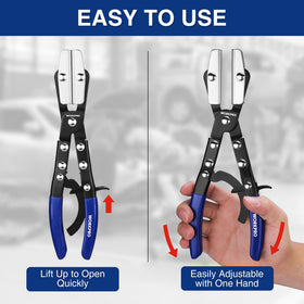 WORKPRO hose pinch-off pliers 12 inch durable carbon steel construction