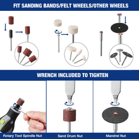 WORKPRO HSS drill bits and diamond points for durable drilling