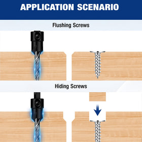 WORKPRO M2 high-speed steel countersink bits for durability