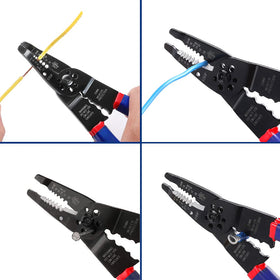 WORKPRO versatile tool for stripping, cutting, and insulated terminal crimping