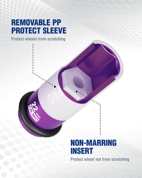 WORKPRO inner plastic insert reduces friction on lug nuts