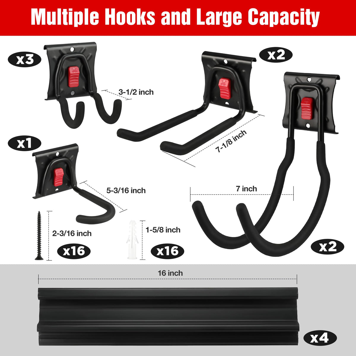 WORKPRO versatile installation on drywall studs or masonry