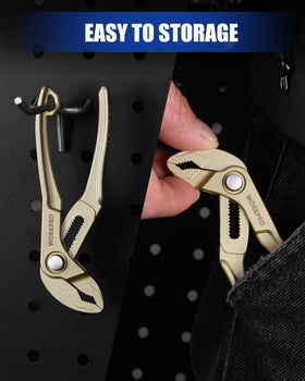 WORKPRO Integrated hanging hole simplifies storage.