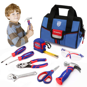 WorkPro Kids Tool Set: scissor for safe, precise cutting with little hands.
