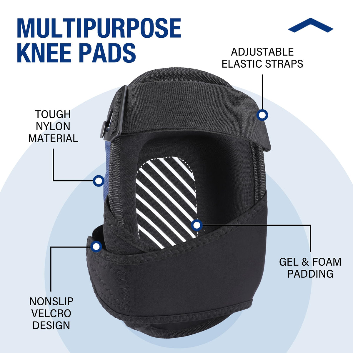 WORKPRO knee pads with gel cushion providing long-wear comfort.