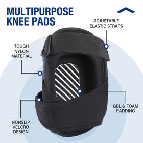 WORKPRO knee pads with gel cushion providing long-wear comfort.