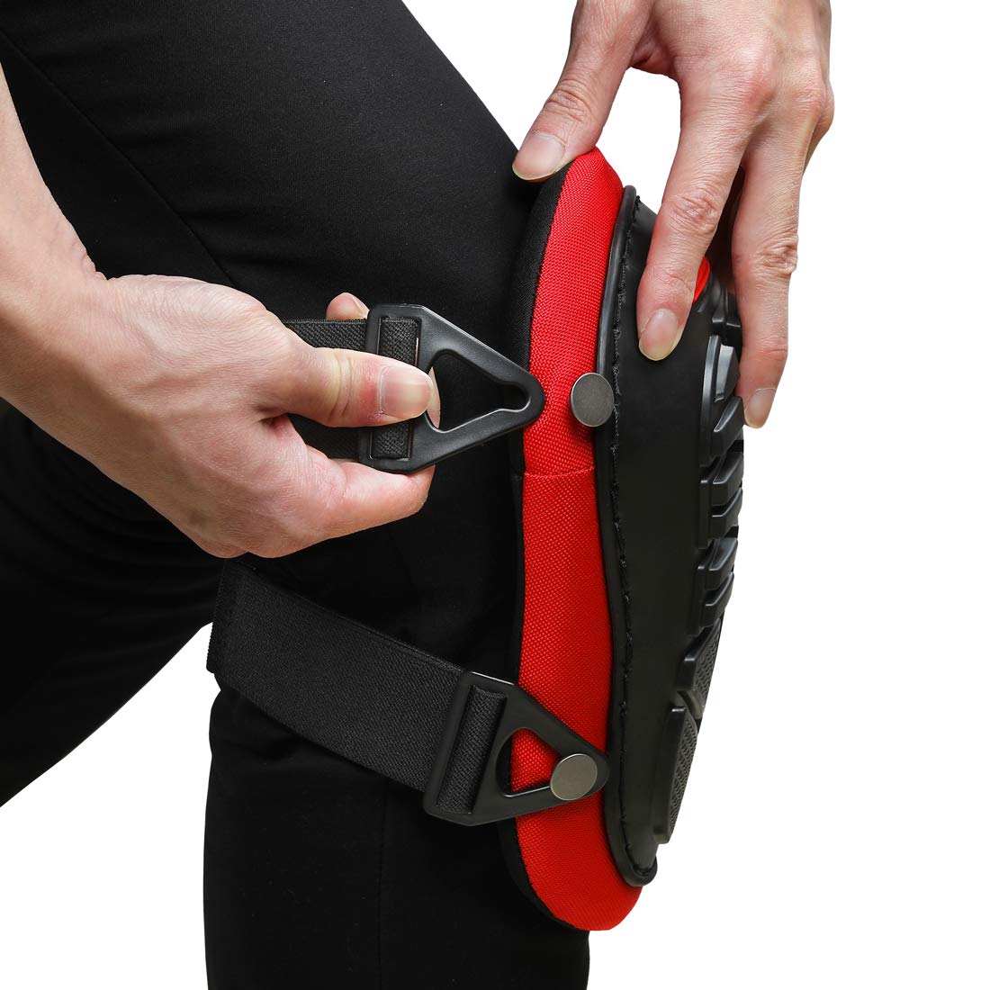 WORKPRO knee pads top clip adjustment for quick fit changes.
