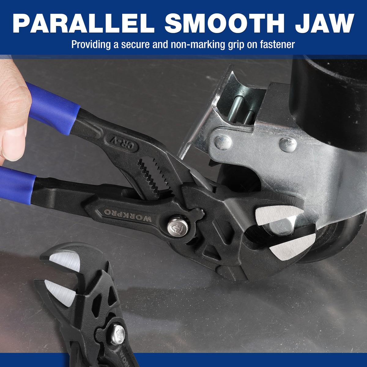 Ergonomic, labor-saving handle design reduces hand fatigue during use.