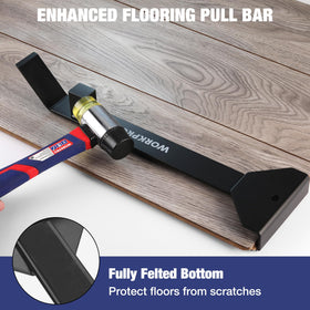 WORKPRO laminate installation kit showing all components for quick setup
