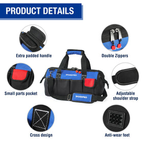 Large interior compartment helps quick tool spotting and organization.