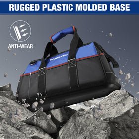 WORKPRO roomy interior measures 16 by 9 by 10 inches.