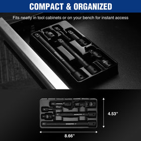 WORKPRO laser-etched size marks improve identification in greasy conditions