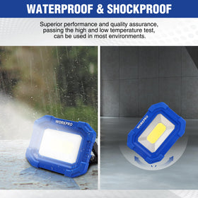 WORKPRO LED Work Light providing bright illumination for night fishing trips