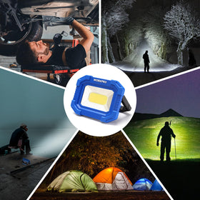 WORKPRO LED Work Light suited for industrial spaces like warehouses and garages