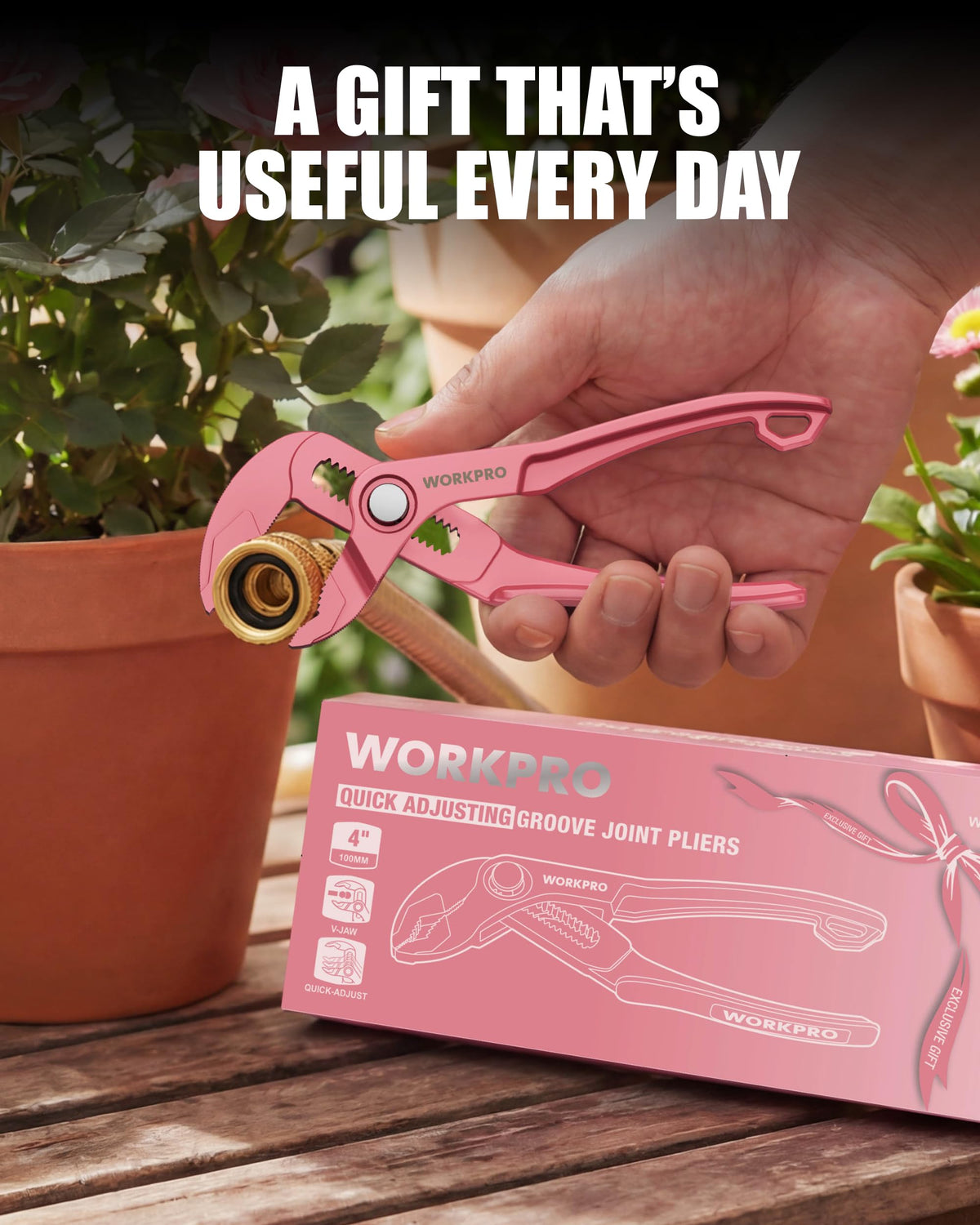 WORKPRO lightweight 4-inch pliers are ideal for everyday DIY and quick fixes.