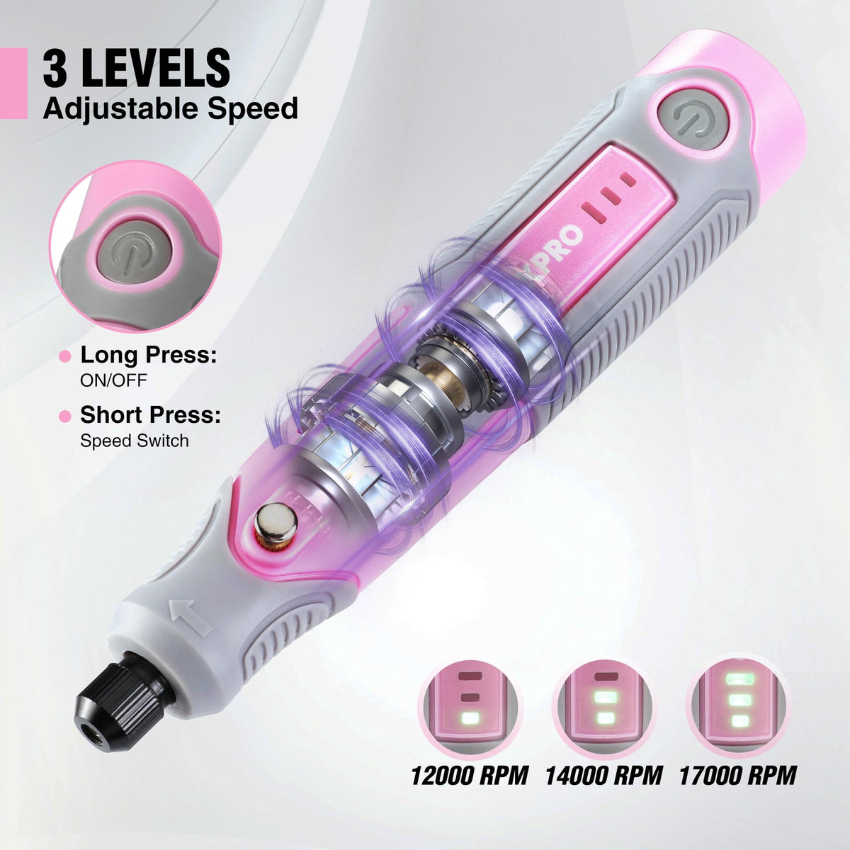 WORKPRO lightweight design at 0.23 pounds supports comfortable handling