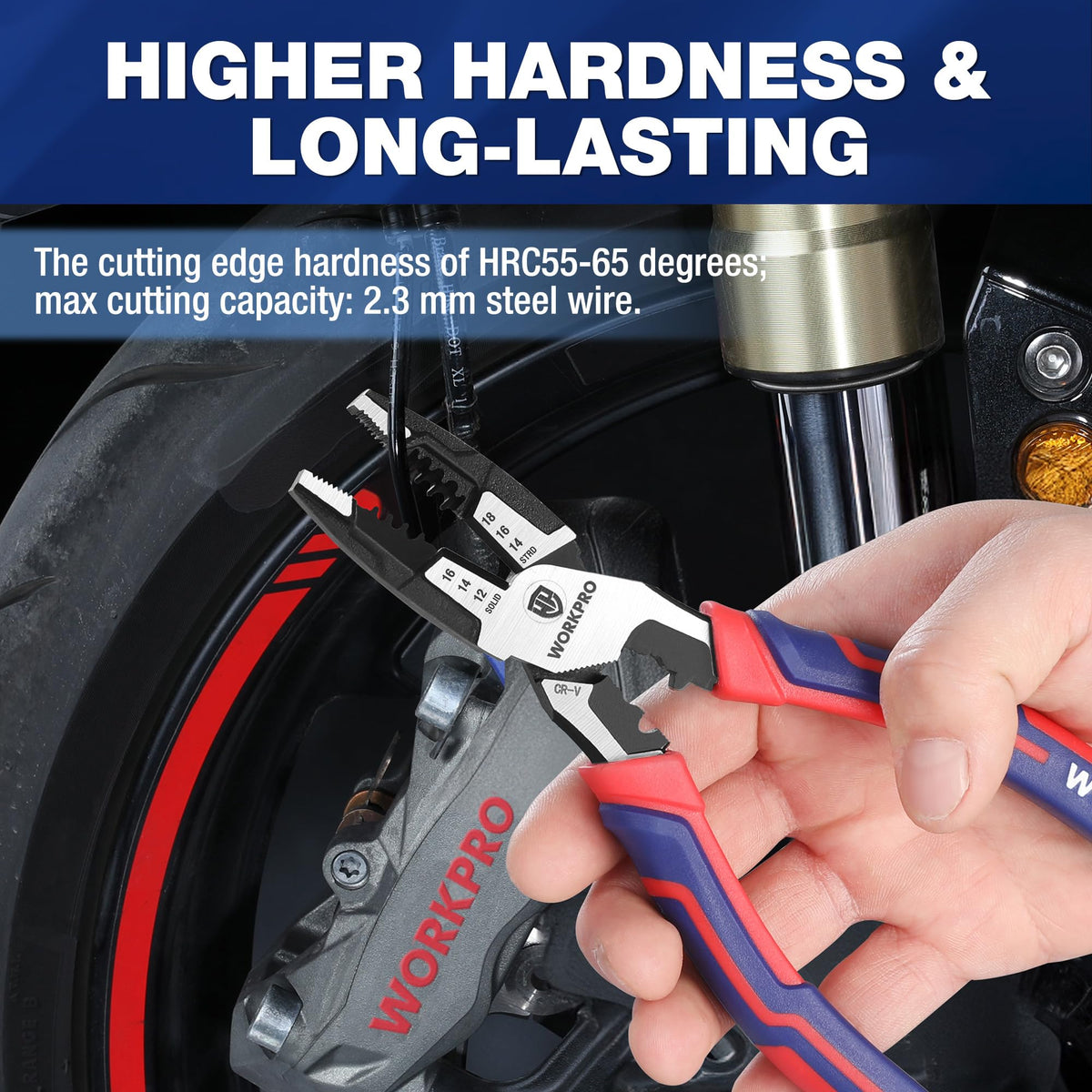 WORKPRO finish protection close-up emphasizing anti-rust, long-lasting performance