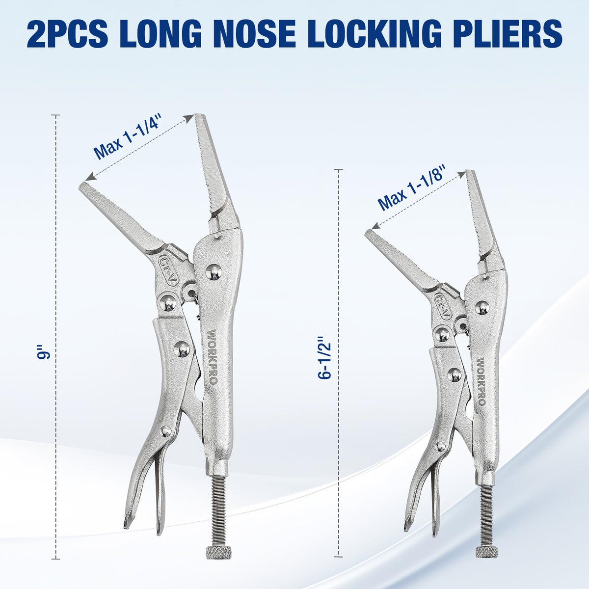 WORKPRO locking pliers in action showing quick release