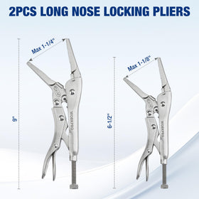 WORKPRO locking pliers in action showing quick release