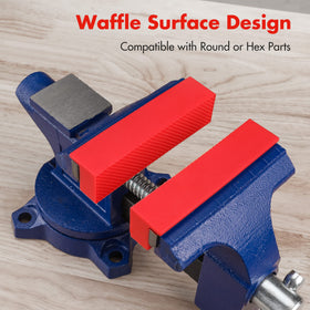 WORKPRO magnetic attachment keeps jaw pads securely in place
