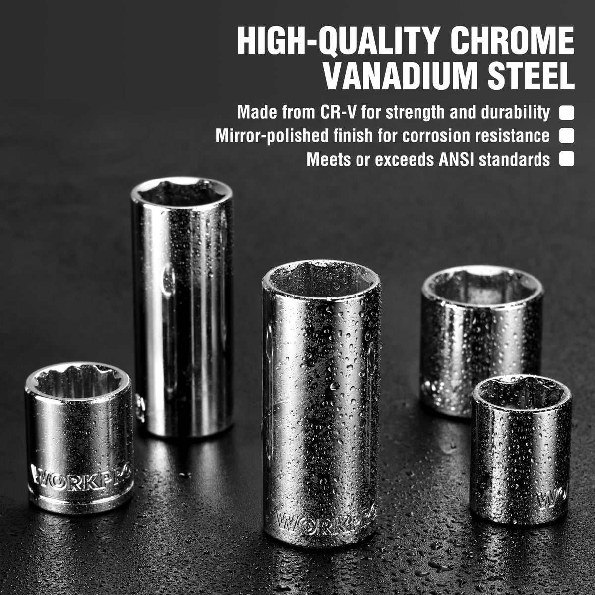 WORKPRO magnetic bit holder keeps bits secure during work.