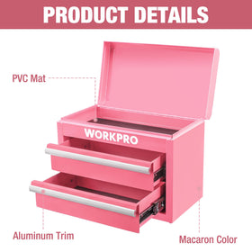 WORKPRO metal mini tool box ball bearing slides enable smooth drawer operation