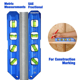 WORKPRO Compact design and 200 g weight for easy transport on job sites.