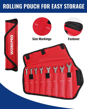 Metric sizes from 9 to 17 mm cover common fasteners.