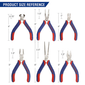 WORKPRO mini bent-nose pliers for awkward-angle tasks