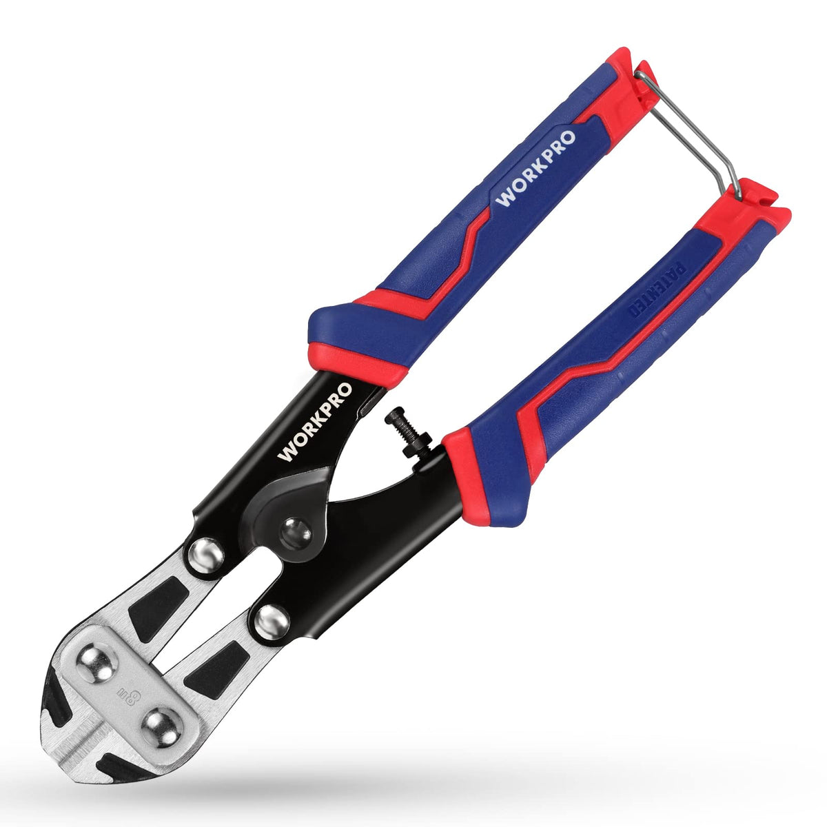 WorkPRO mini bolt cutter 8-inch in use for precise thin-wire cuts