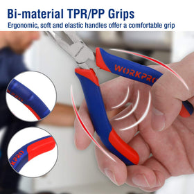 WORKPRO mini end-cutting pliers for clean component removal