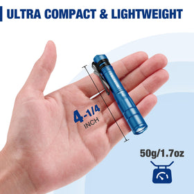 WORKPRO mini flashlight 300 lumens enables precise inspection in tight spaces