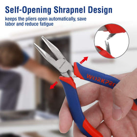 WORKPRO mini long-nose pliers for detailed wiring tasks