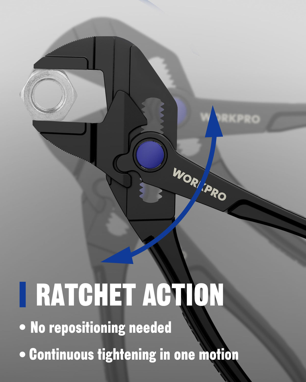 WORKPRO Mini Pliers Wrench anti-rust coating protects surfaces during daily use.