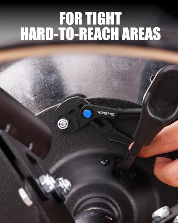 WORKPRO Mini Water Pump Pliers grip well in wet or oily conditions