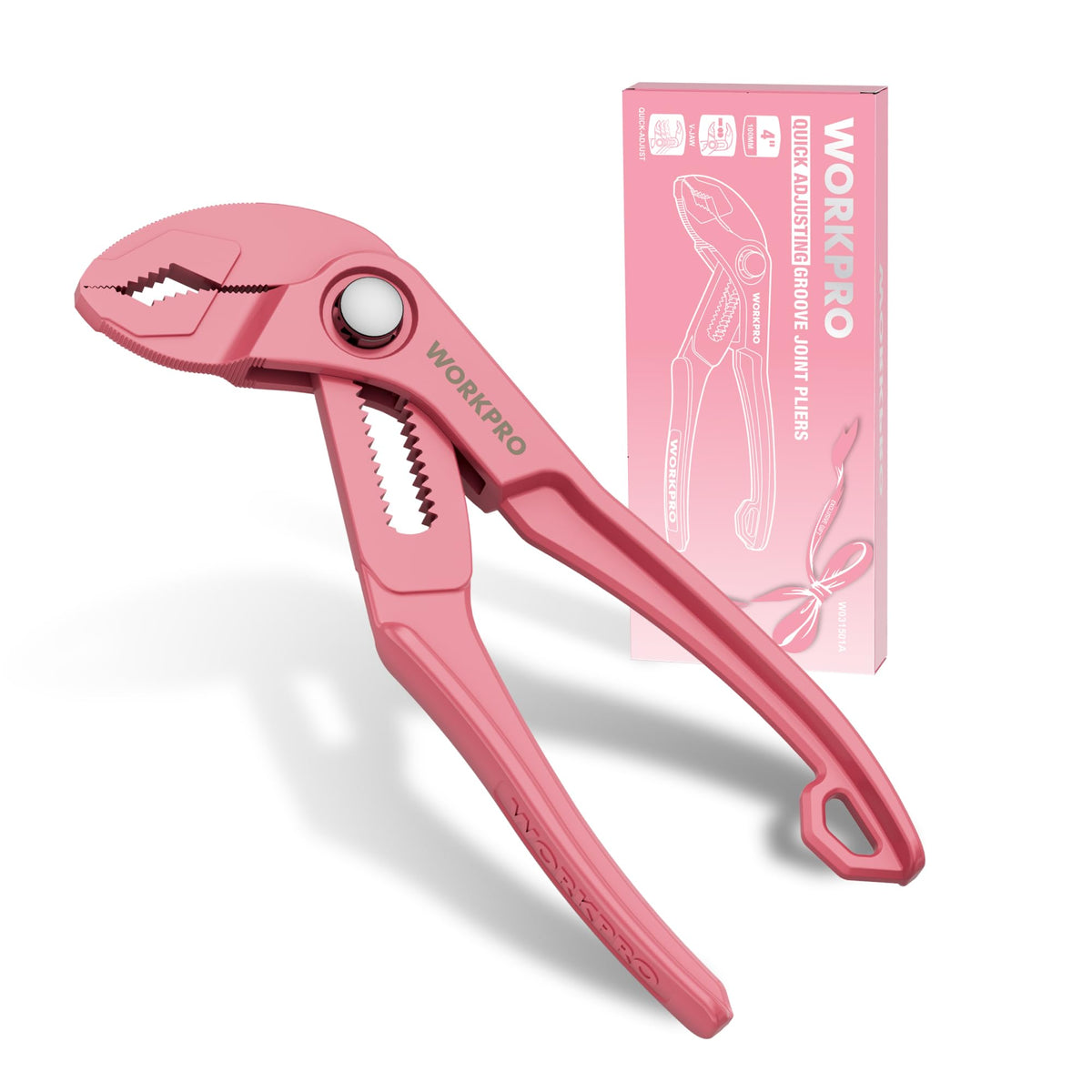 WORKPRO mini water pump pliers in 4-inch size for tight-space precision.