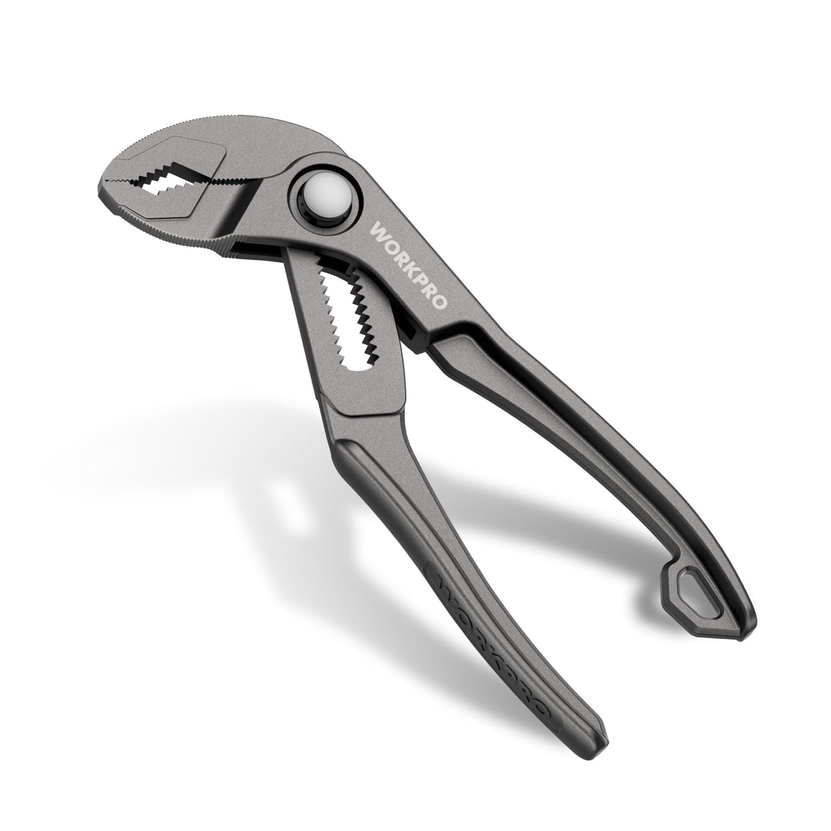 WORKPRO mini water pump pliers in compact profile for tight spaces.