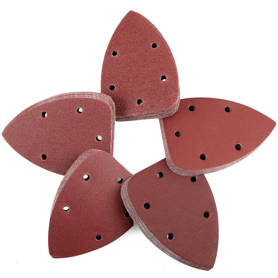 WORKPRO mouse sander pads packaging showing ready-to-use sheets for quick finishes.