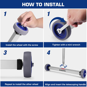 WORKPRO magnetic pickup tool helps reduce bending by cleaning beneath furniture.