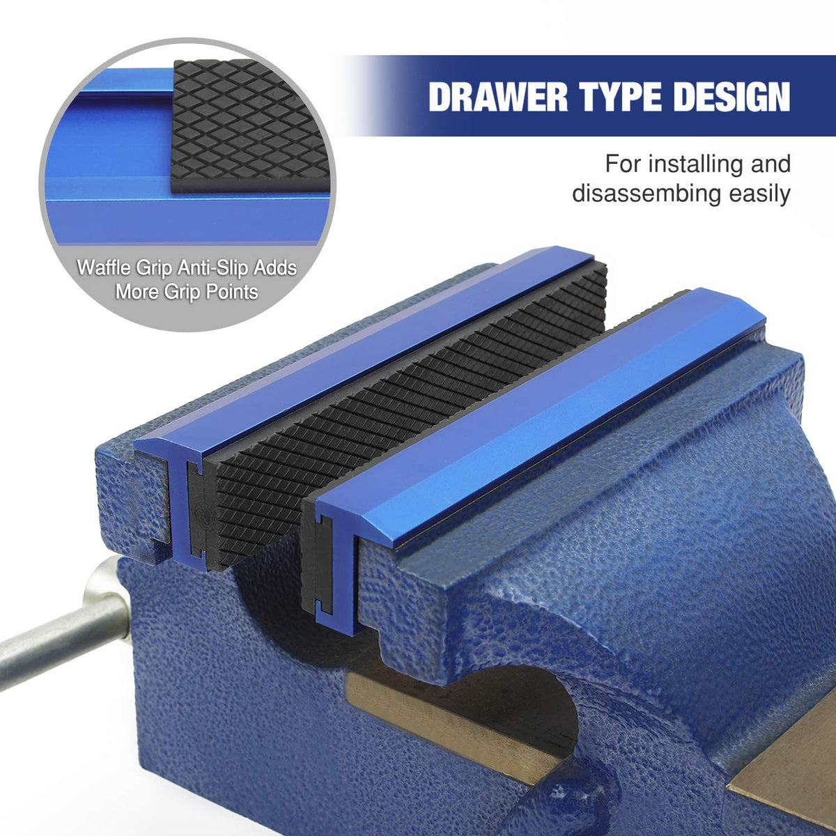 WORKPRO non-marring drawer pad protects delicate surfaces during clamping