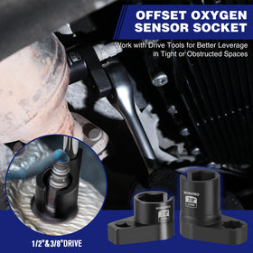 WORKPRO O2 socket with half-inch drive enables quick service.