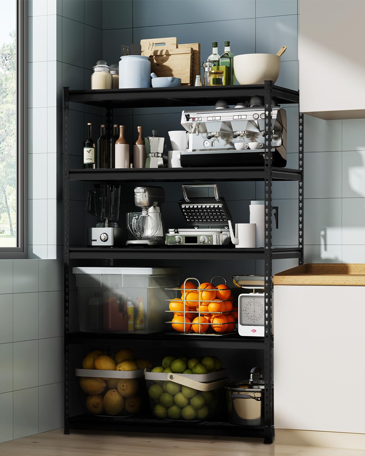 WORKPRO open-shelf design offers visibility and quick access to stored items.