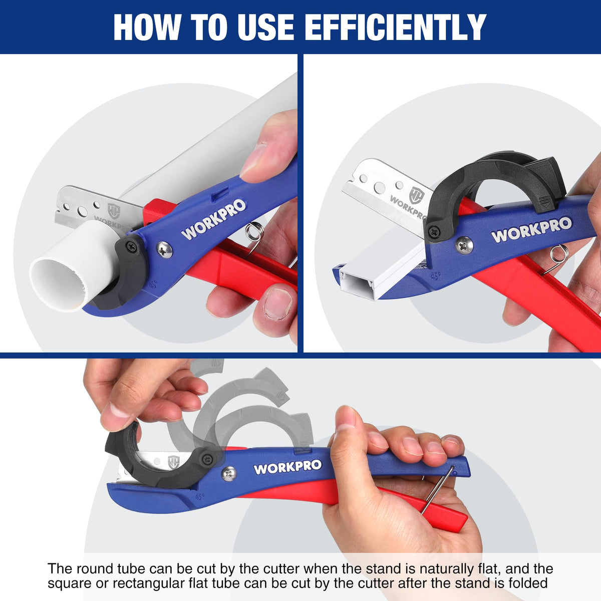 WORKPRO PEX Cutter aluminum body demonstrates lightweight durability