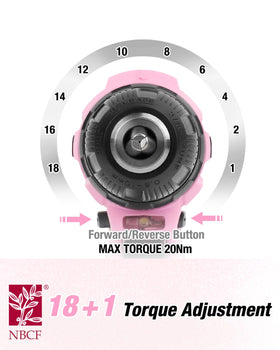 WORKPRO pink ergonomic handle for comfortable use during longer tasks.
