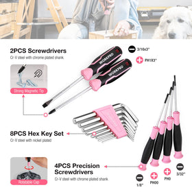 Durable CRV steel tools resist wear for lasting home use