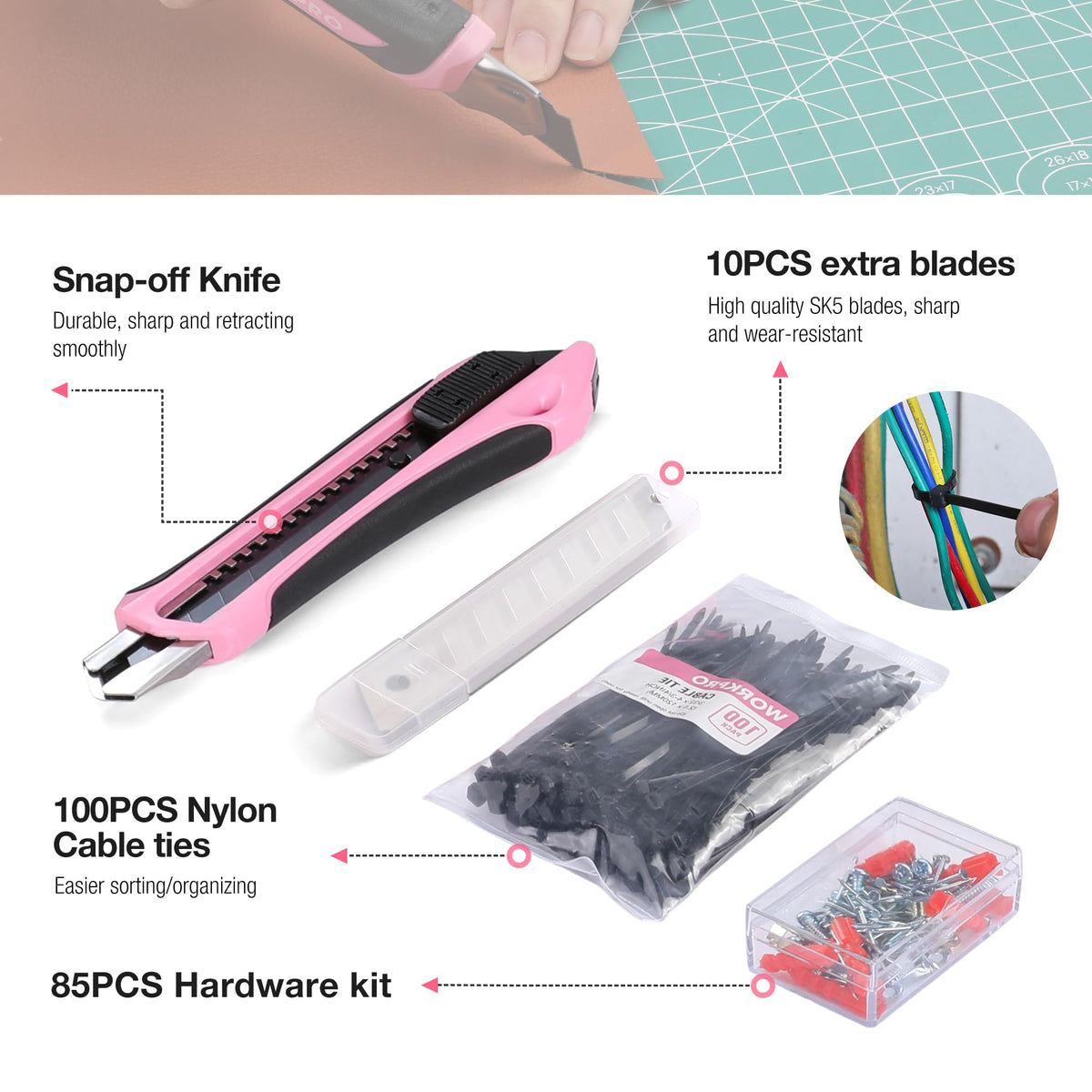 Shock-absorbing ergonomic hammer provides controlled tapping