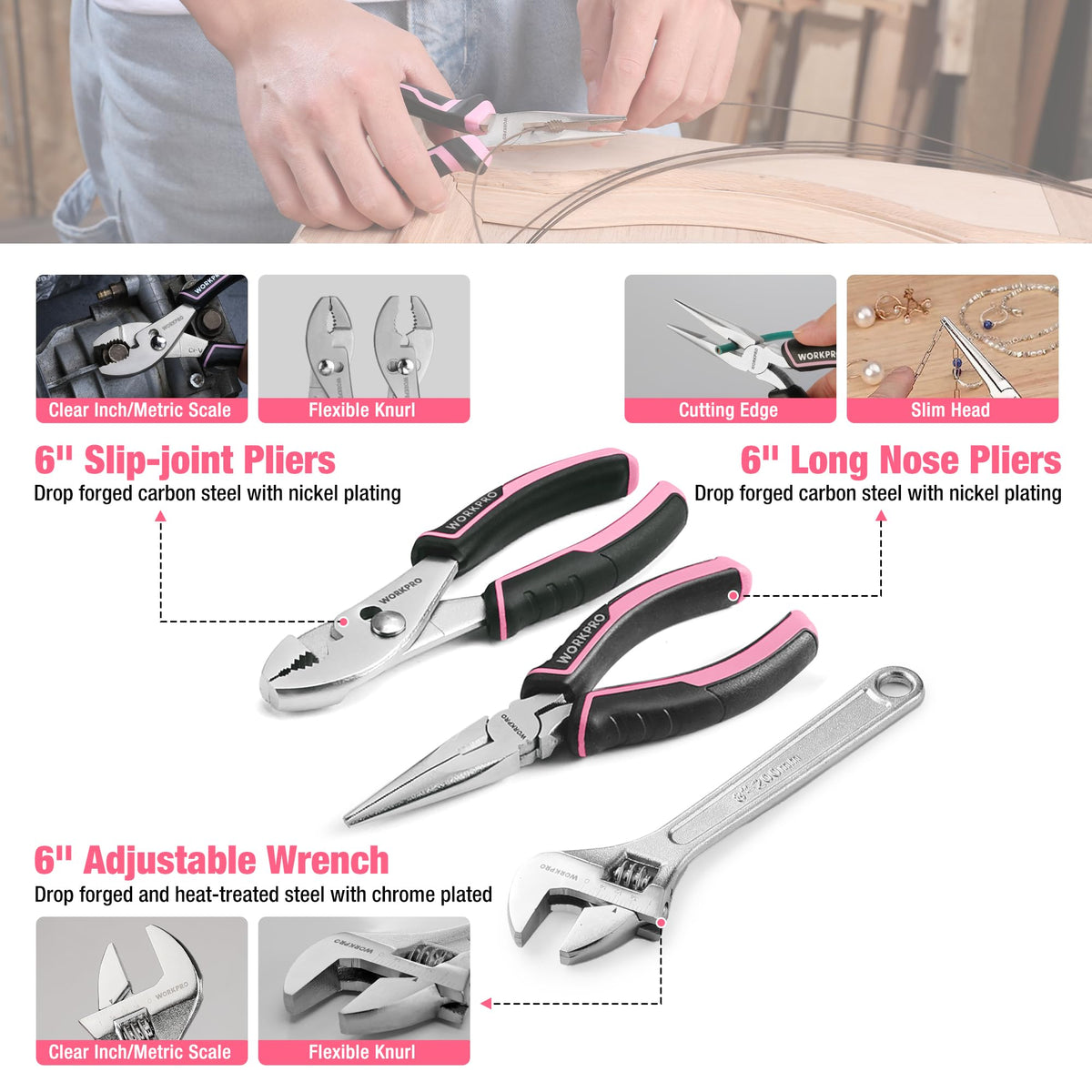 Large width tape measure helps quick, accurate measuring for assembly