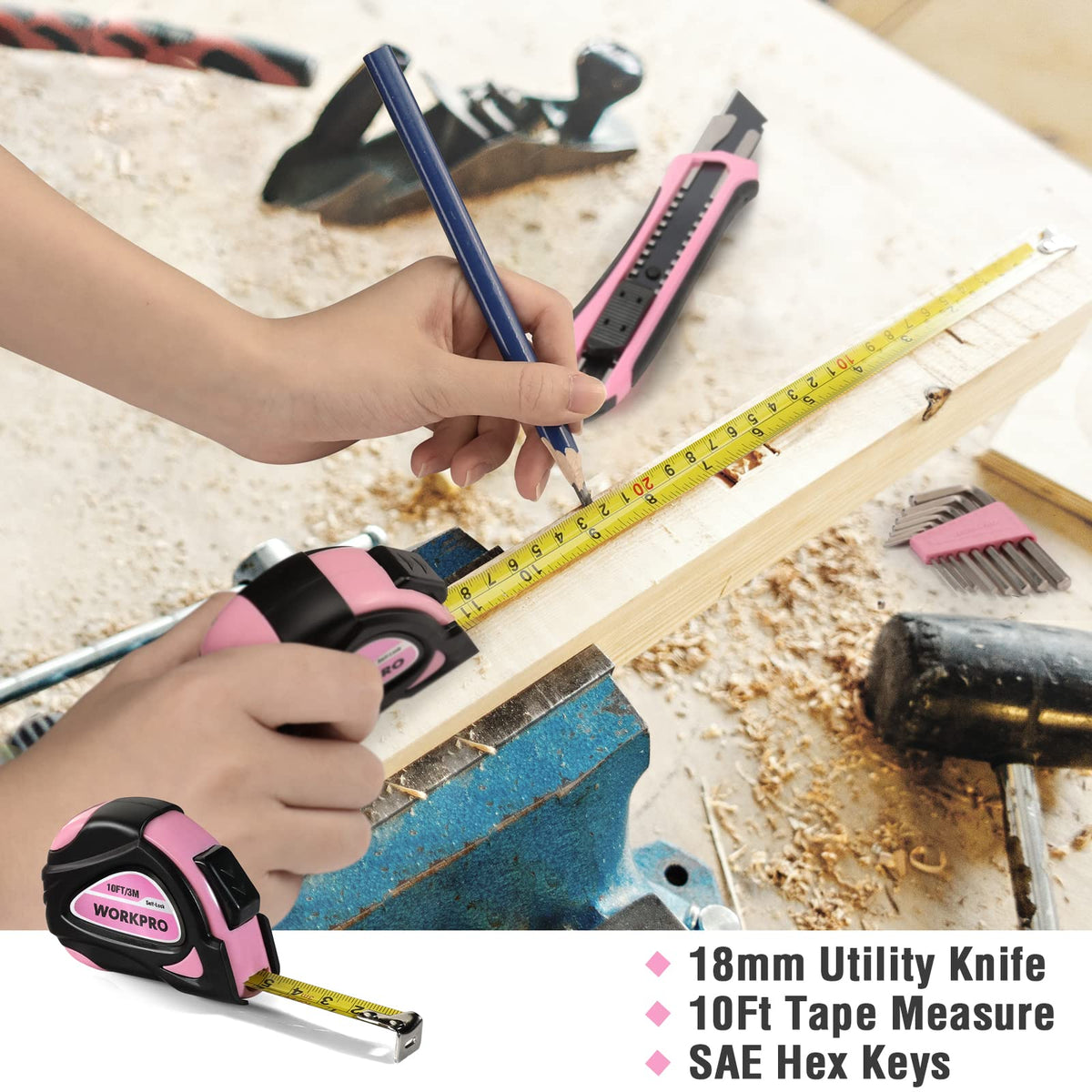 WORKPRO Cr-V pliers with durable grip for daily tasks