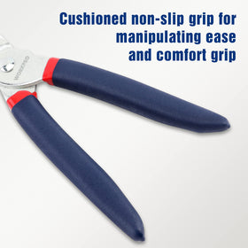 WORKPRO hog ring pliers in auto upholstery use for secure edge finishing.