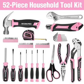 WORKPRO pliers in pink, versatile gripping for quick fixes.
